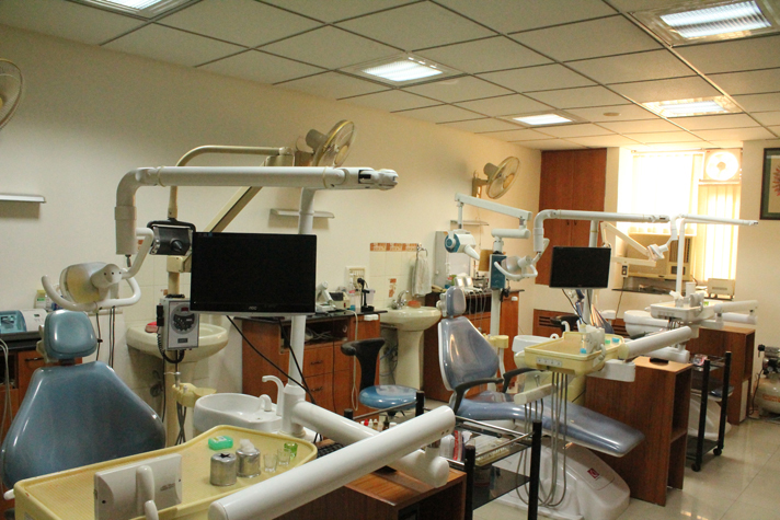 Overview of the treatment area with several dental chairs