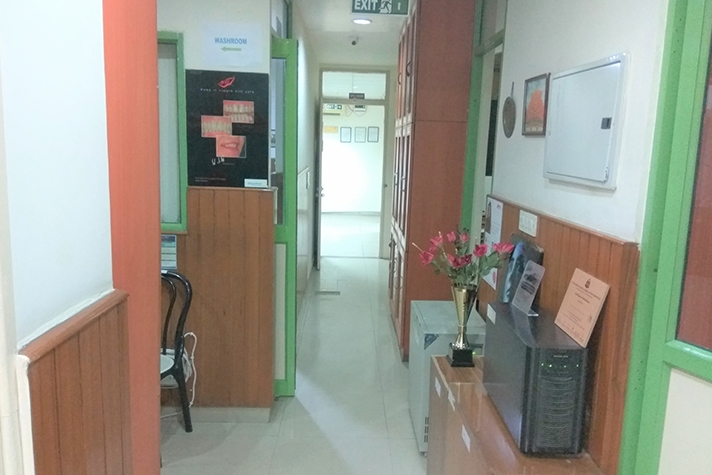 Clinic corridor