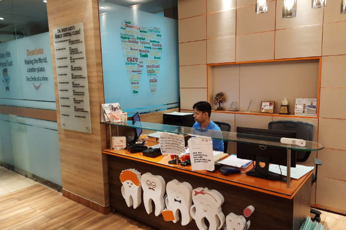Reception counter