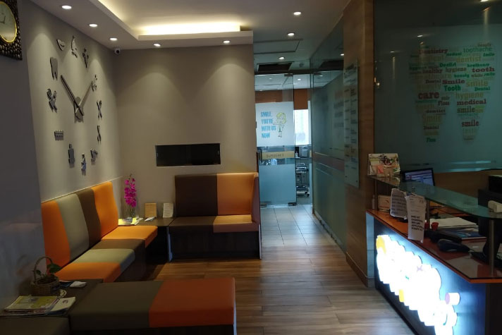 Waiting lounge with seating